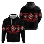 Aotearoa Atua Tumatauenga Personalised Hoodie Maori God Of War Taniko Motifs