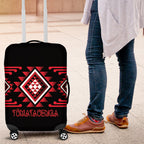 Aotearoa Atua Tumatauenga Luggage Cover Maori God Of War Taniko Motifs