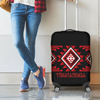 Aotearoa Atua Tumatauenga Luggage Cover Maori God Of War Taniko Motifs
