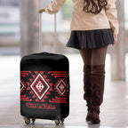 Aotearoa Atua Tumatauenga Luggage Cover Maori God Of War Taniko Motifs