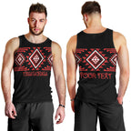 Aotearoa Atua Tumatauenga Personalised Men Tank Top Maori God Of War Taniko Motifs