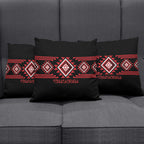 Aotearoa Atua Tumatauenga Pillow Cover Maori God Of War Taniko Motifs