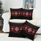 Aotearoa Atua Tumatauenga Pillow Cover Maori God Of War Taniko Motifs