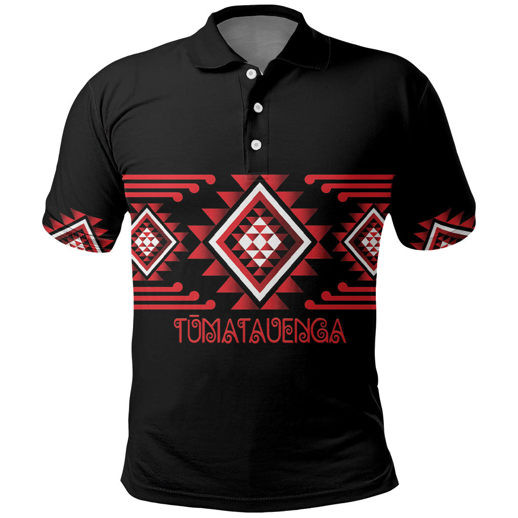 Aotearoa Atua Tumatauenga Personalised Polo Shirt Maori God Of War Taniko Motifs