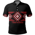 Aotearoa Atua Tumatauenga Personalised Polo Shirt Maori God Of War Taniko Motifs