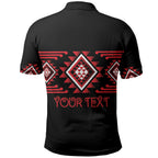 Aotearoa Atua Tumatauenga Personalised Polo Shirt Maori God Of War Taniko Motifs