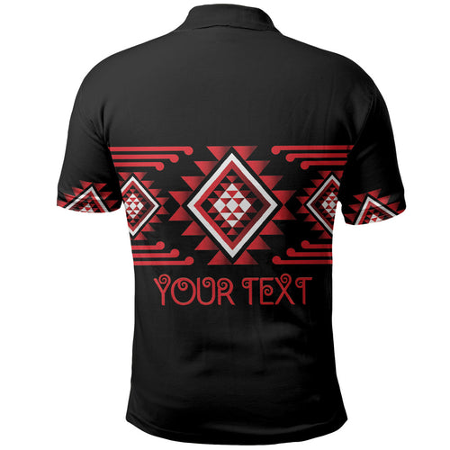 Aotearoa Atua Tumatauenga Personalised Polo Shirt Maori God Of War Taniko Motifs
