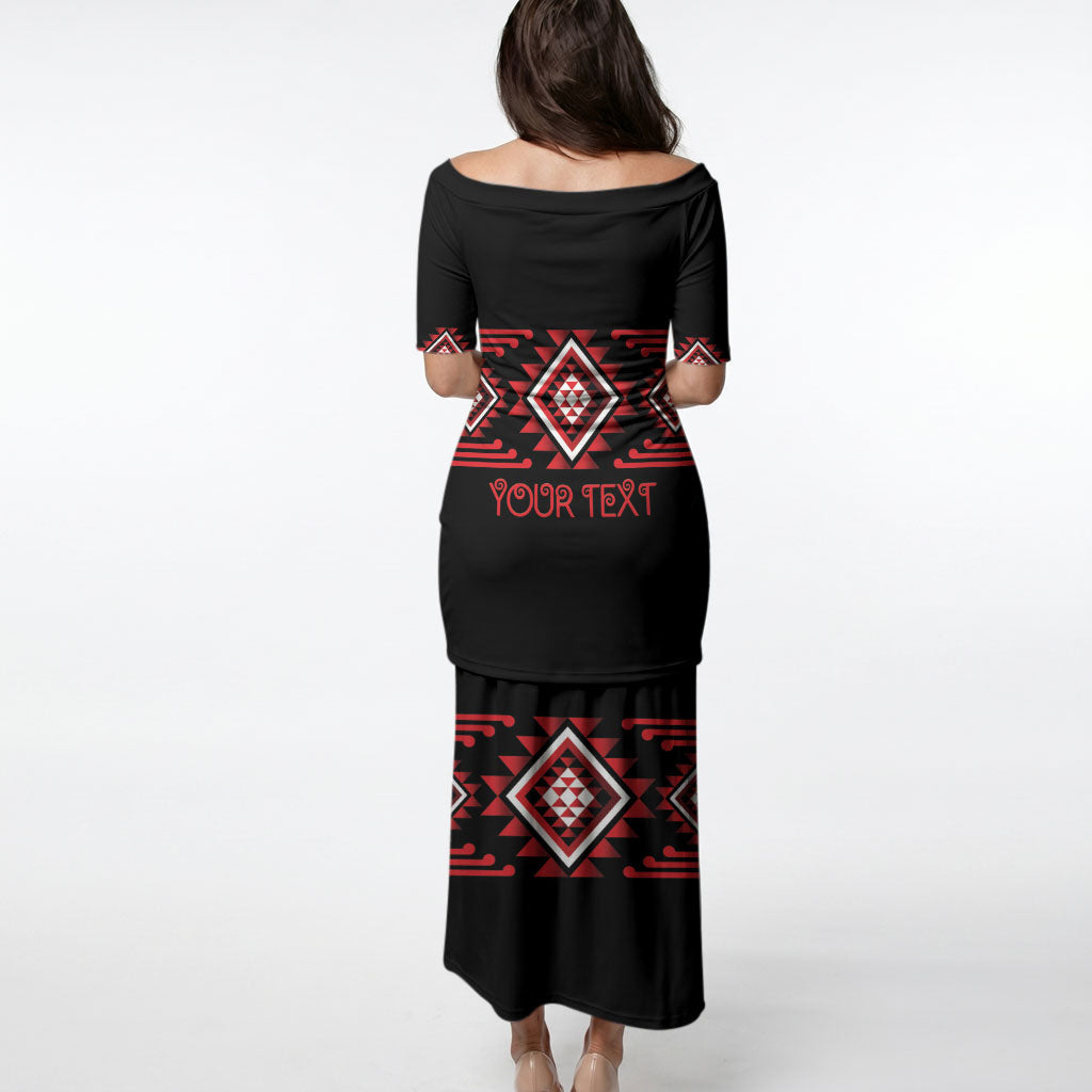 Aotearoa Atua Tumatauenga Personalised Puletasi Maori God Of War Taniko Motifs