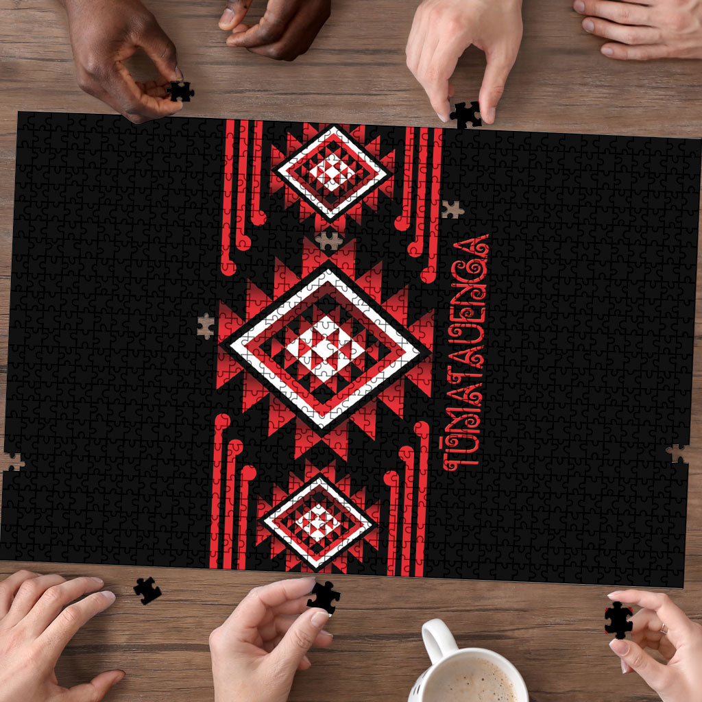Aotearoa Atua Tumatauenga Puzzle Maori God Of War Taniko Motifs