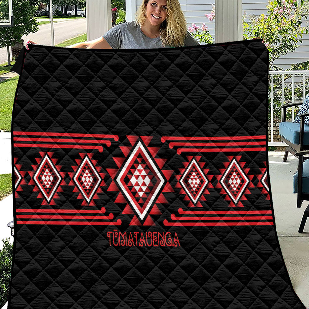 Aotearoa Atua Tumatauenga Quilt Maori God Of War Taniko Motifs
