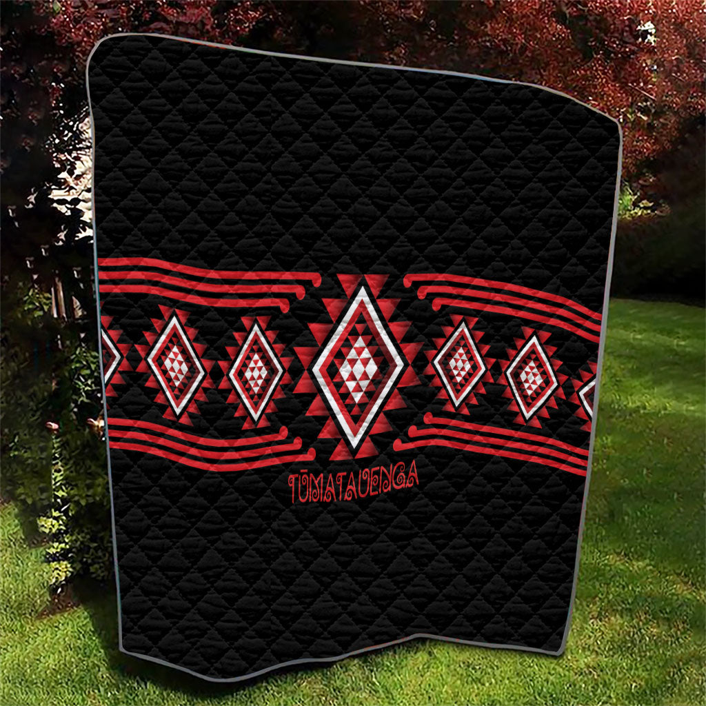 Aotearoa Atua Tumatauenga Quilt Maori God Of War Taniko Motifs
