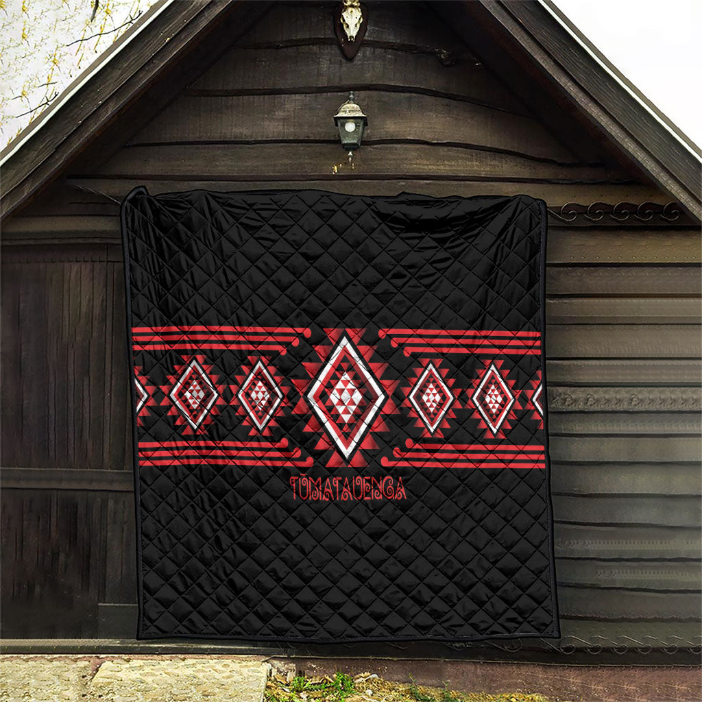 Aotearoa Atua Tumatauenga Quilt Maori God Of War Taniko Motifs