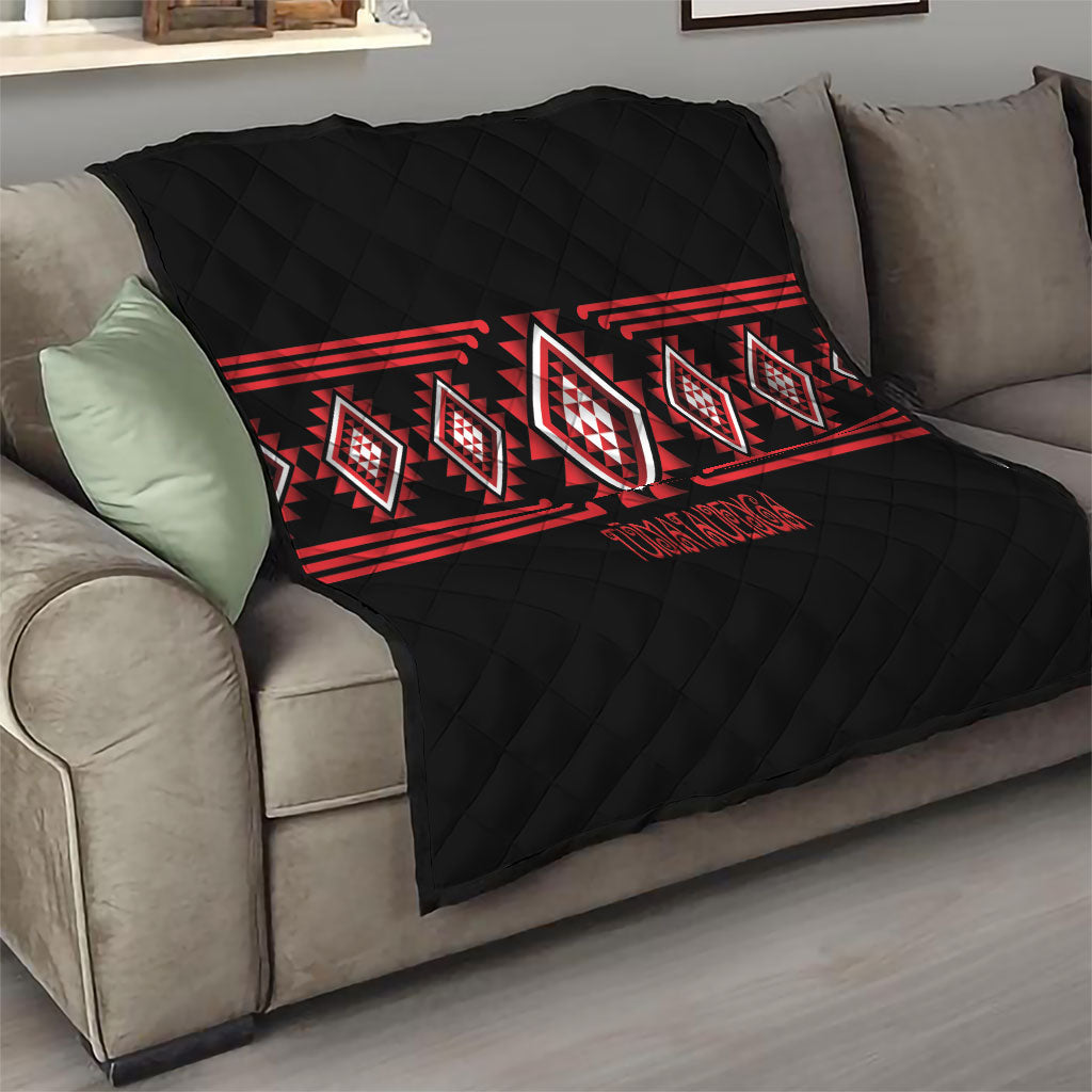 Aotearoa Atua Tumatauenga Quilt Maori God Of War Taniko Motifs