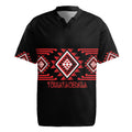 Aotearoa Atua Tumatauenga Personalised Rugby Jersey Maori God Of War Taniko Motifs