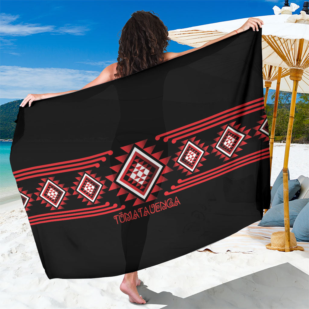 Aotearoa Atua Tumatauenga Sarong Maori God Of War Taniko Motifs