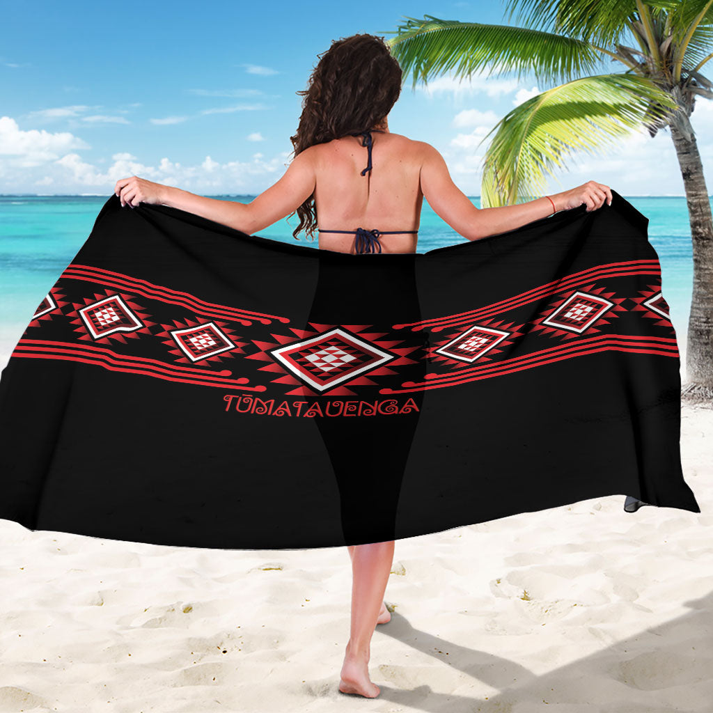 Aotearoa Atua Tumatauenga Sarong Maori God Of War Taniko Motifs