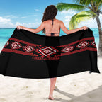 Aotearoa Atua Tumatauenga Sarong Maori God Of War Taniko Motifs