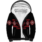 Aotearoa Atua Tumatauenga Personalised Sherpa Hoodie Maori God Of War Taniko Motifs