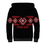 Aotearoa Atua Tumatauenga Personalised Sherpa Hoodie Maori God Of War Taniko Motifs