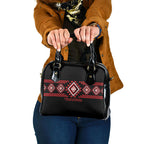 Aotearoa Atua Tumatauenga Shoulder Handbag Maori God Of War Taniko Motifs