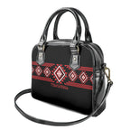 Aotearoa Atua Tumatauenga Shoulder Handbag Maori God Of War Taniko Motifs