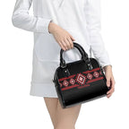 Aotearoa Atua Tumatauenga Shoulder Handbag Maori God Of War Taniko Motifs