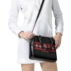 Aotearoa Atua Tumatauenga Shoulder Handbag Maori God Of War Taniko Motifs