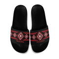 Aotearoa Atua Tumatauenga Slide Sandals Maori God Of War Taniko Motifs