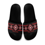 Aotearoa Atua Tumatauenga Slide Sandals Maori God Of War Taniko Motifs