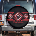 Aotearoa Atua Tumatauenga Spare Tire Cover Maori God Of War Taniko Motifs