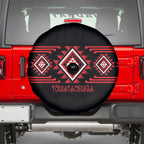 Aotearoa Atua Tumatauenga Spare Tire Cover Maori God Of War Taniko Motifs