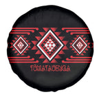 Aotearoa Atua Tumatauenga Spare Tire Cover Maori God Of War Taniko Motifs