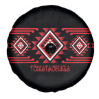 Aotearoa Atua Tumatauenga Spare Tire Cover Maori God Of War Taniko Motifs