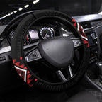 Aotearoa Atua Tumatauenga Steering Wheel Cover Maori God Of War Taniko Motifs