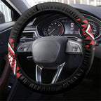 Aotearoa Atua Tumatauenga Steering Wheel Cover Maori God Of War Taniko Motifs