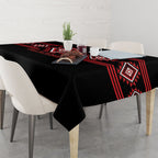 Aotearoa Atua Tumatauenga Tablecloth Maori God Of War Taniko Motifs