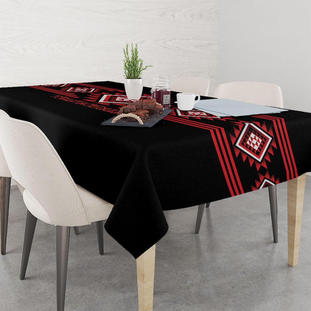 Aotearoa Atua Tumatauenga Tablecloth Maori God Of War Taniko Motifs