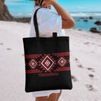 Aotearoa Atua Tumatauenga Tote Bag Maori God Of War Taniko Motifs