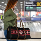 Aotearoa Atua Tumatauenga Travel Bag Maori God Of War Taniko Motifs