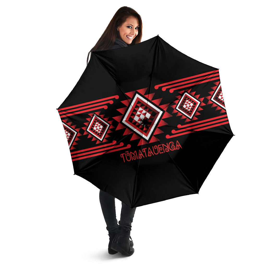 Aotearoa Atua Tumatauenga Umbrella Maori God Of War Taniko Motifs