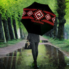 Aotearoa Atua Tumatauenga Umbrella Maori God Of War Taniko Motifs