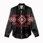 Aotearoa Atua Tumatauenga Personalised Women Casual Shirt Maori God Of War Taniko Motifs