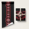 Aotearoa Atua Tumatauenga Wrapping Paper Maori God Of War Taniko Motifs