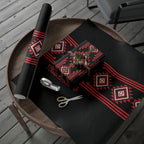 Aotearoa Atua Tumatauenga Wrapping Paper Maori God Of War Taniko Motifs