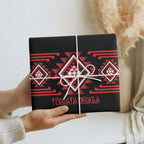 Aotearoa Atua Tumatauenga Wrapping Paper Maori God Of War Taniko Motifs