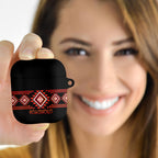 Aotearoa Atua Ruaumoko AirPods Case Maori Powerful God Taniko Motifs