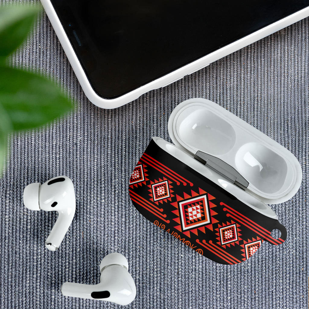 Aotearoa Atua Ruaumoko AirPods Case Maori Powerful God Taniko Motifs