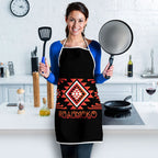 Aotearoa Atua Ruaumoko Apron Maori Powerful God Taniko Motifs