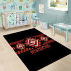 Aotearoa Atua Ruaumoko Area Rug Maori Powerful God Taniko Motifs