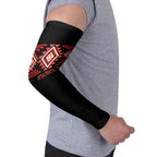 Aotearoa Atua Ruaumoko Personalised Arm Sleeves Maori Powerful God Taniko Motifs